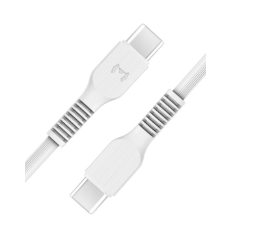 1.5M USB-C to USB-C Fast Charging Cable, 10-Pack Bulk Value (D88 C TO C) – white cable with both USB-C connectors